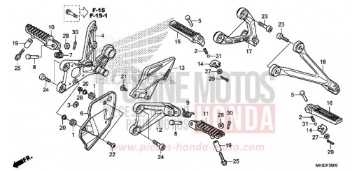 MARCHE CBR1000SAF de 2015